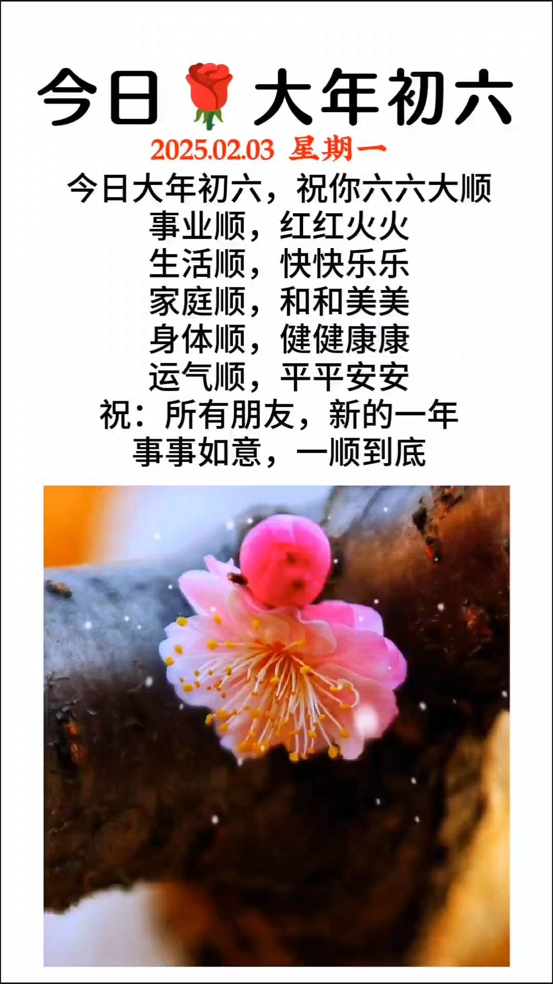 六六大顺的祝福语